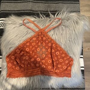 Victoria's Secret Orange Lace Bralette/camisole sz Large